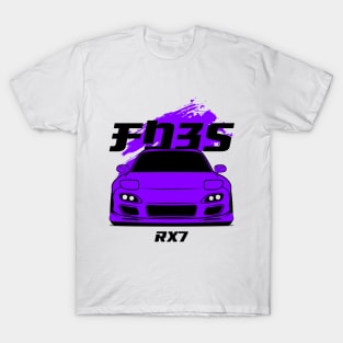 Front purple rx7 fd3s T-Shirt